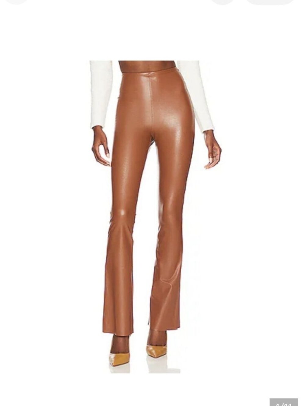 Commando  Faux Leather Flared Leggings